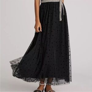 Anthropologie Black Maxi Skirt